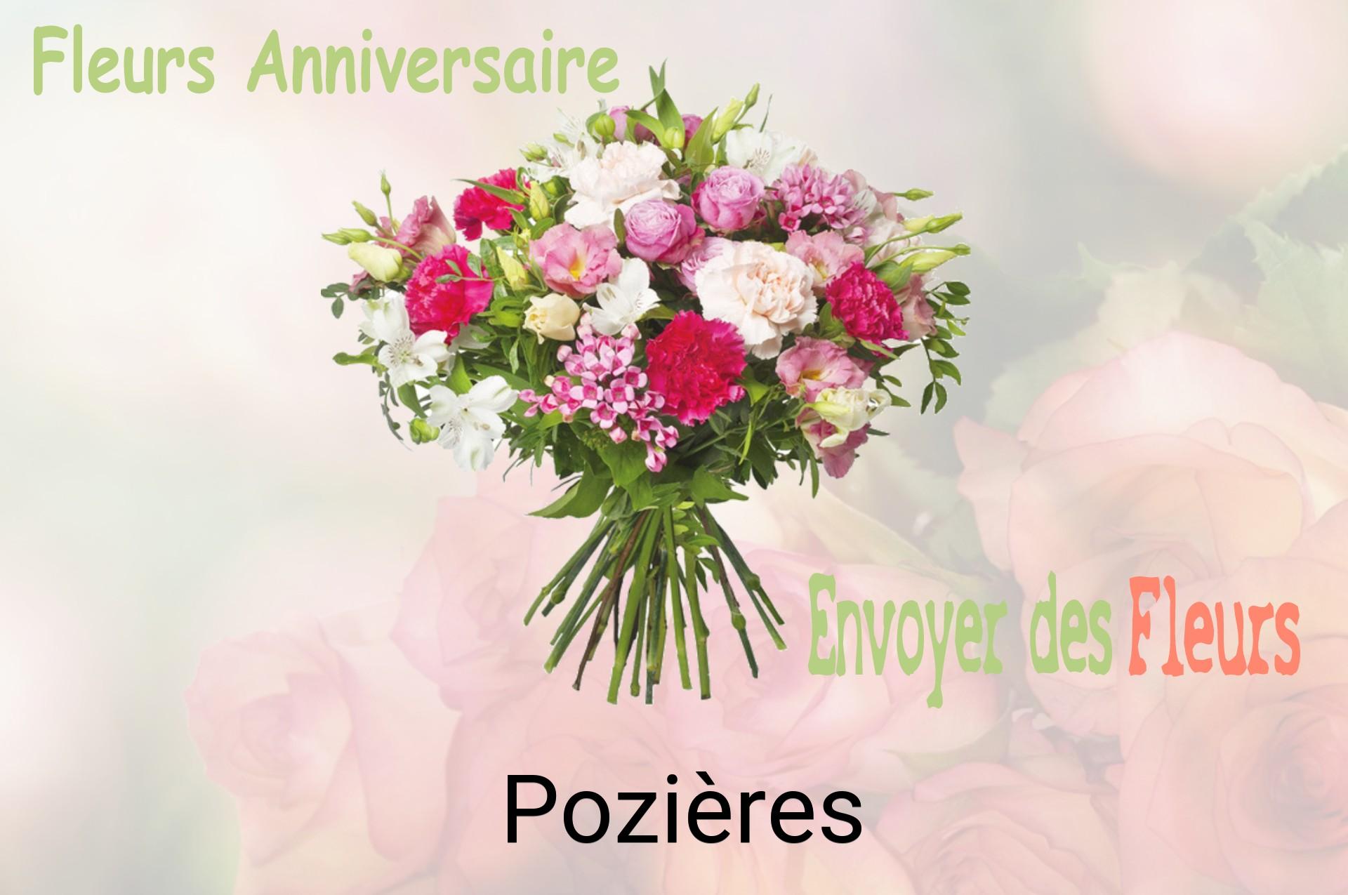 Bouquet de fleurs d’anniversaire livré à Pozières