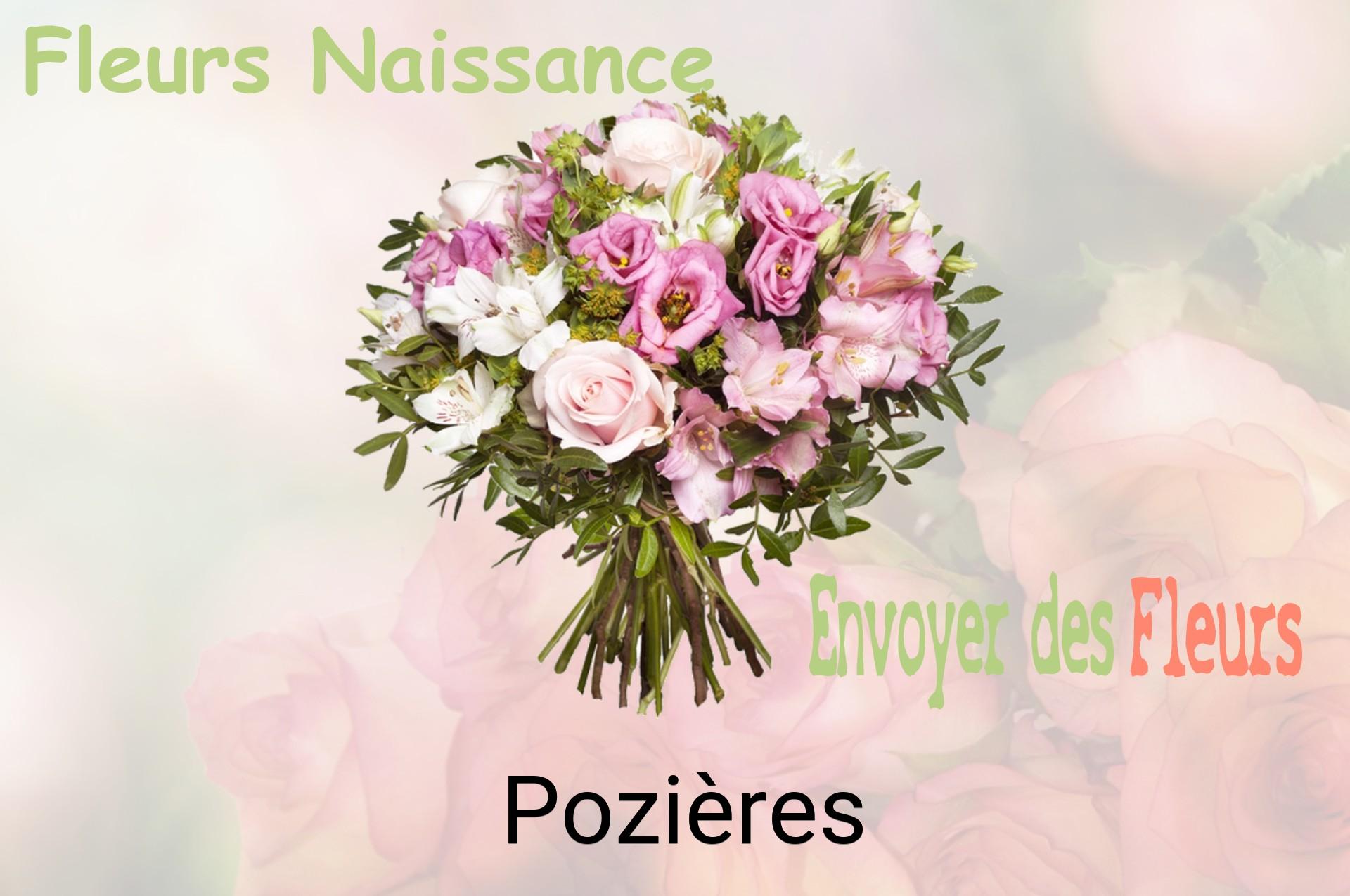Bouquet de fleurs de naissance livré à Pozières